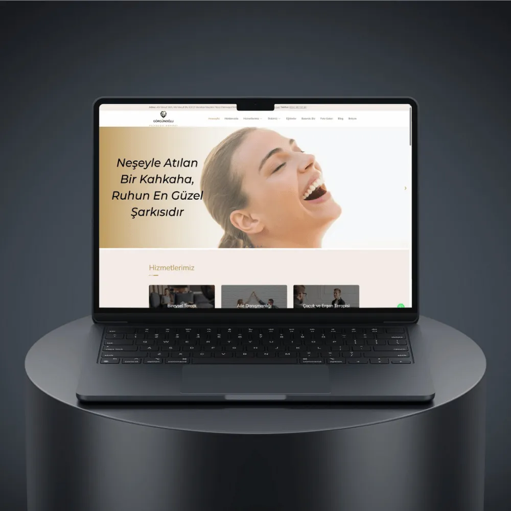 Görgünoğlu Psikoloji web sitesi tasarımı