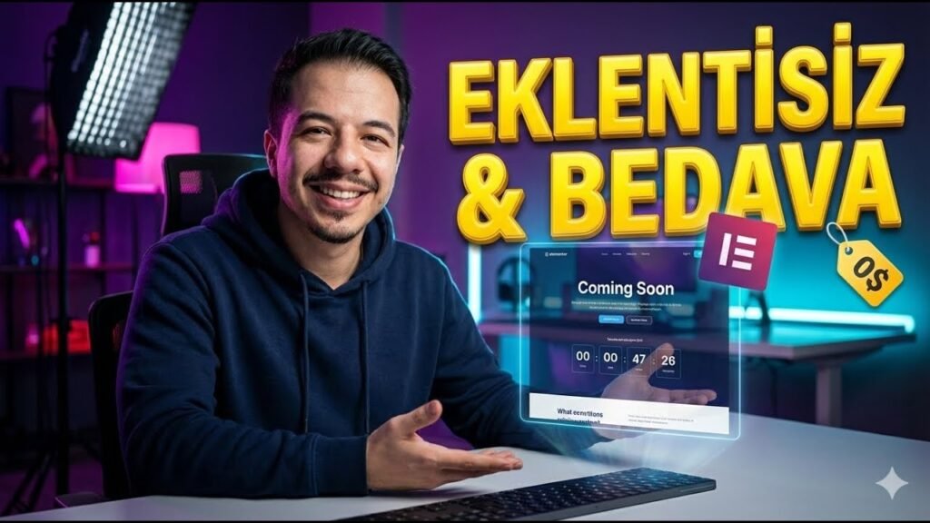Elementor ile bakım modu ve çok yakında sayfası tasarımı