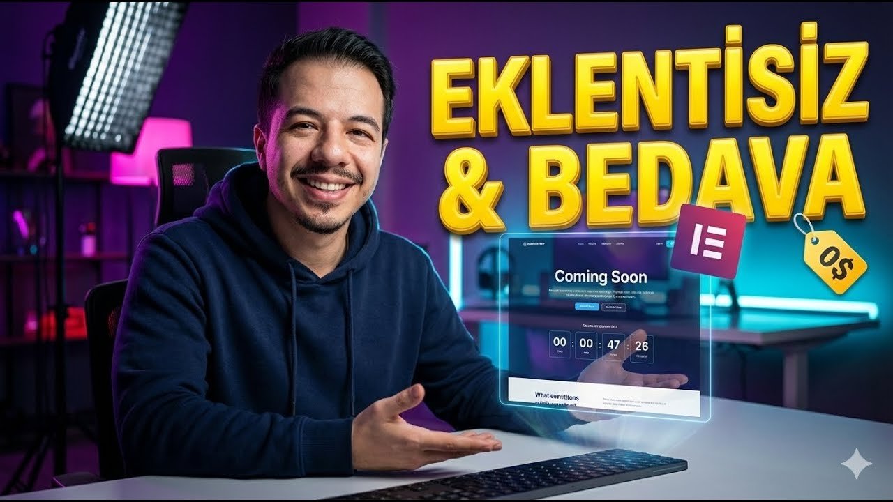 Elementor ile bakım modu ve çok yakında sayfası tasarımı