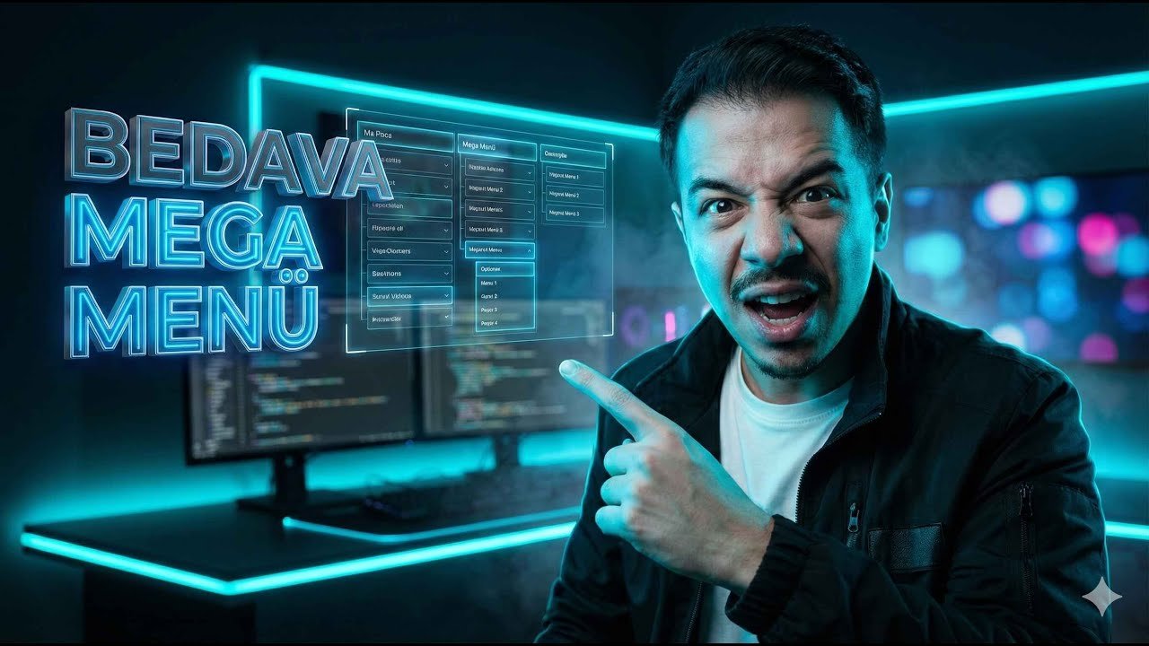 Elementor ile mega menü tasarımı ekran görüntüsü
