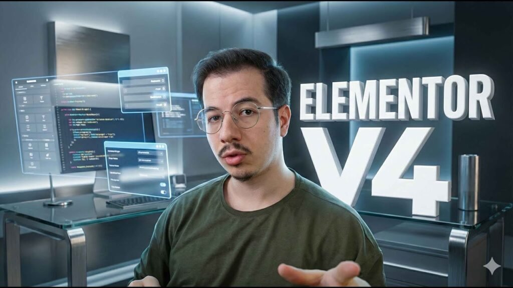Elementor V4'ün yeni atomik elementler arayüzü