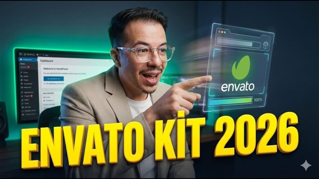 Envato template kit WordPress'e yükleme ekran görüntüsü