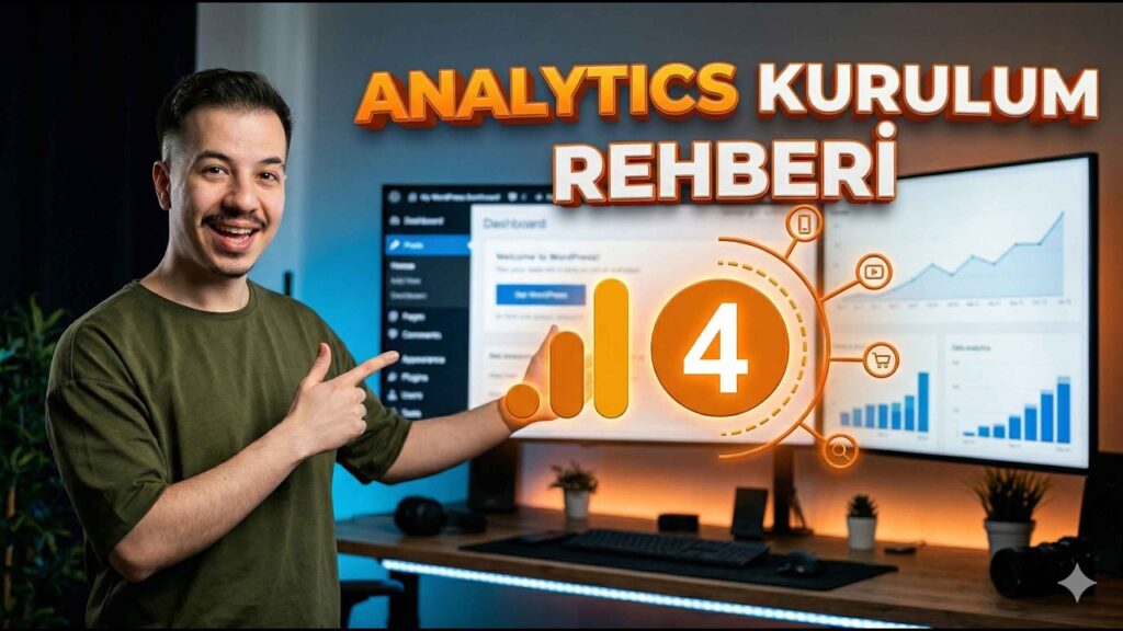 Google Analytics 4 kurulumu ve WordPress GA4 entegrasyonu rehberi görseli