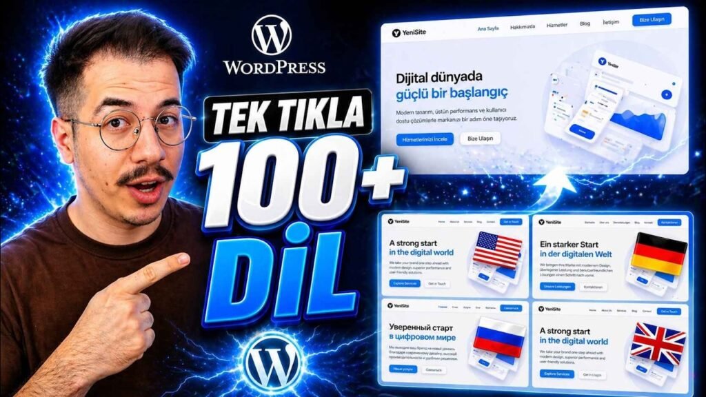 GTranslate ile WordPress sitesi ücretsiz otomatik çok dilli yapma