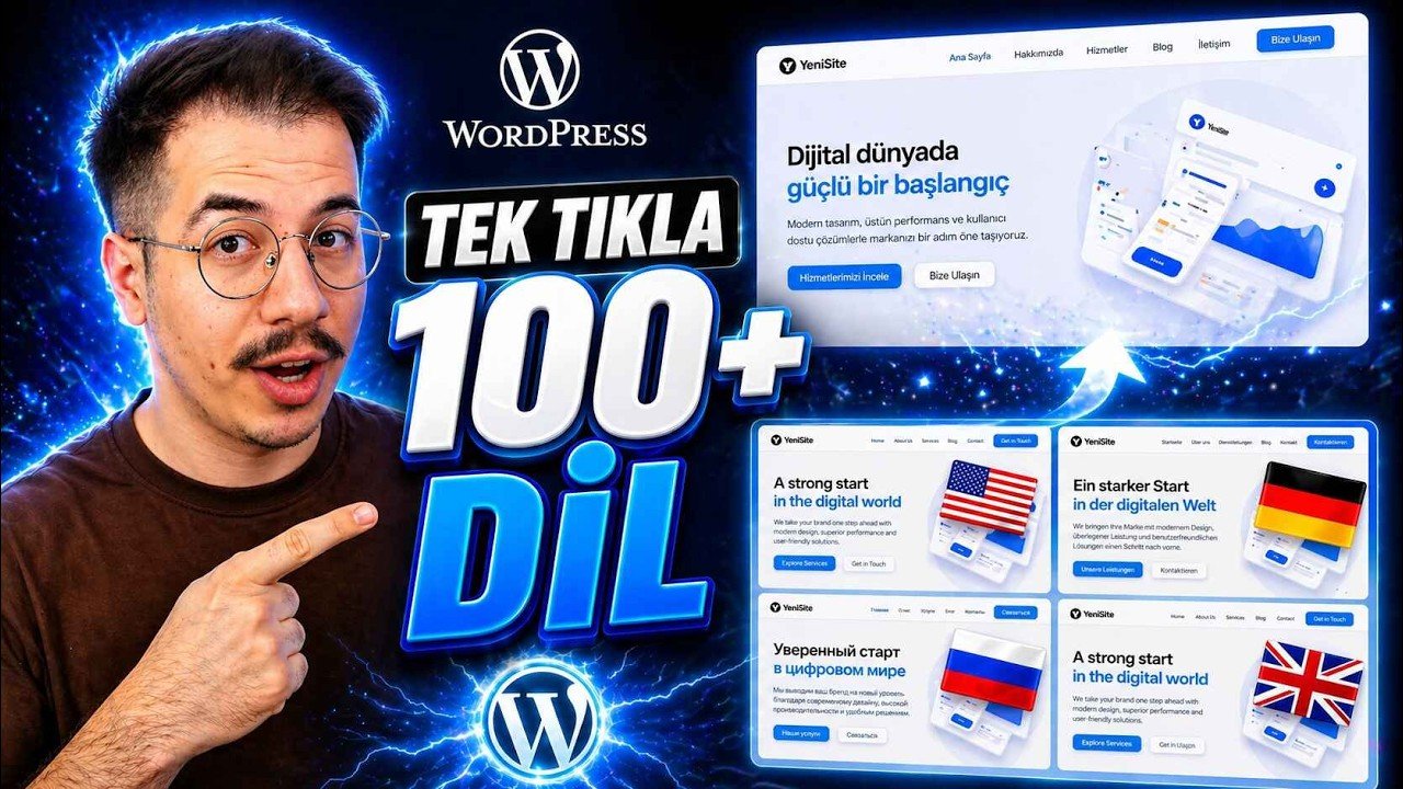 GTranslate ile WordPress sitesi ücretsiz otomatik çok dilli yapma