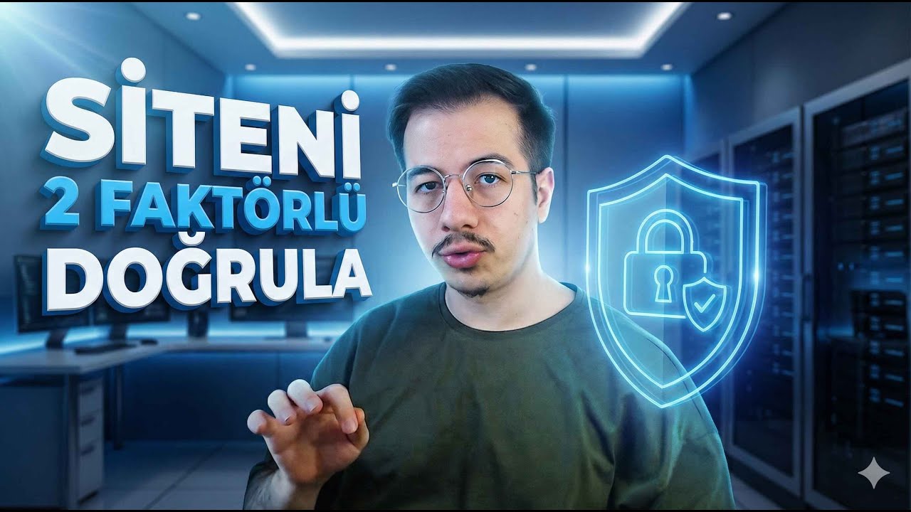 WordPress iki faktörlü doğrulama (2FA) kurulumu ve site güvenliği rehberi görseli