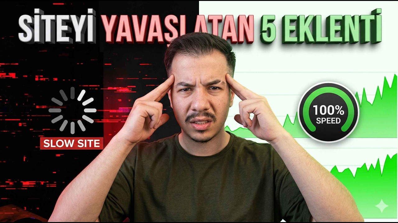 WordPress site hızını yavaşlatan eklentiler ve hafif alternatifleri rehberi görseli